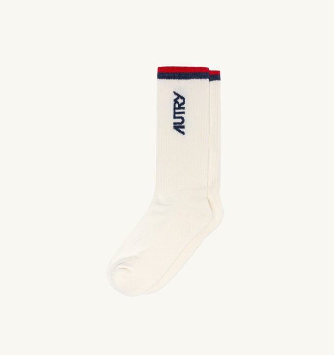 UNISEX STRIPED JACQUARD LOGO SOCK UNISEX STRIPED JACQUARD LOGO SOCK