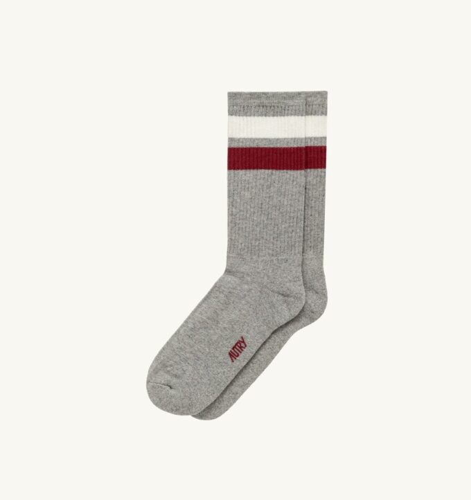 UNISEX STRIPED JACQUARD LOGO SOCK