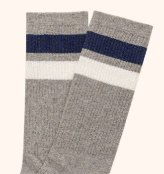 UNISEX STRIPED JACQUARD LOGO SOCK
