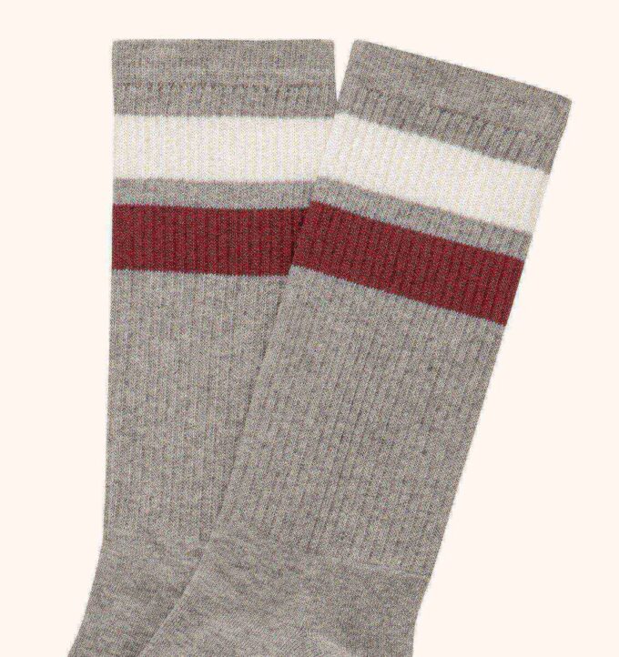 UNISEX STRIPED JACQUARD LOGO SOCK