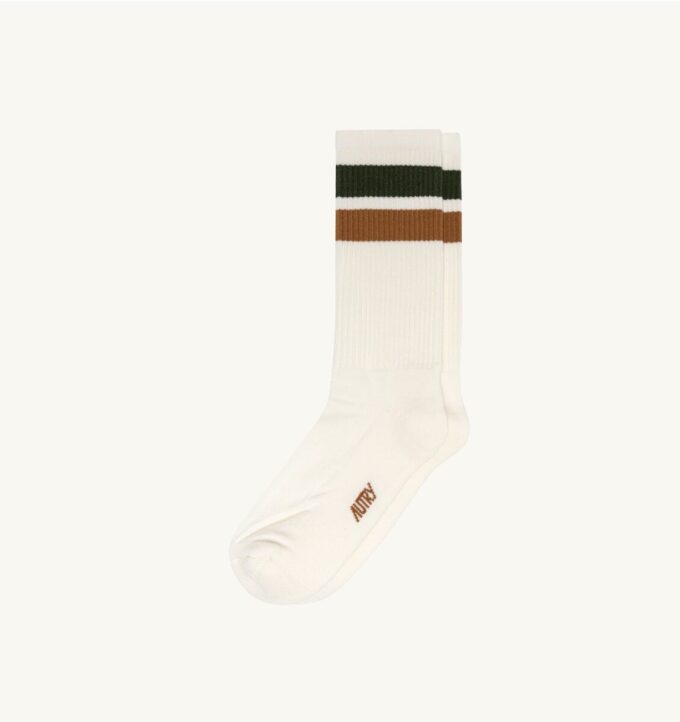 UNISEX STRIPED JACQUARD LOGO SOCKS