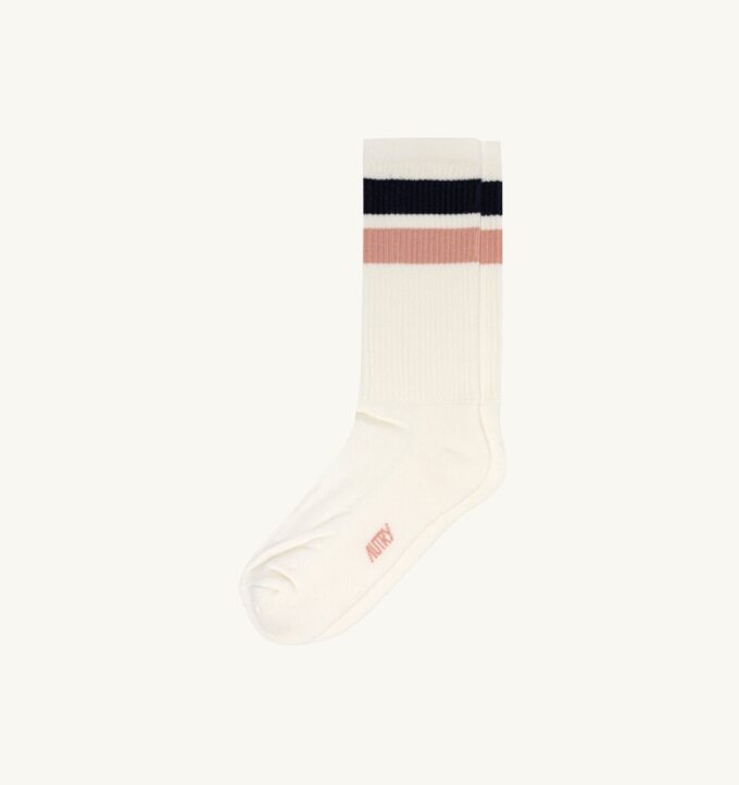 UNISEX STRIPED JACQUARD LOGO SOCKS