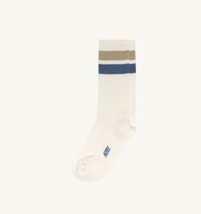 UNISEX STRIPED JACQUARD LOGO SOCKS