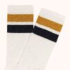UNISEX STRIPED JACQUARD LOGO SOCKS