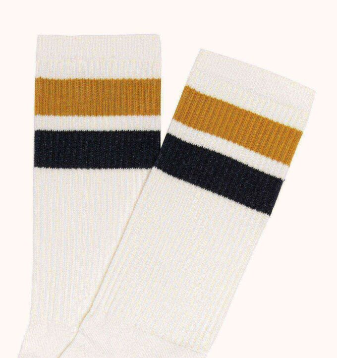 UNISEX STRIPED JACQUARD LOGO SOCKS