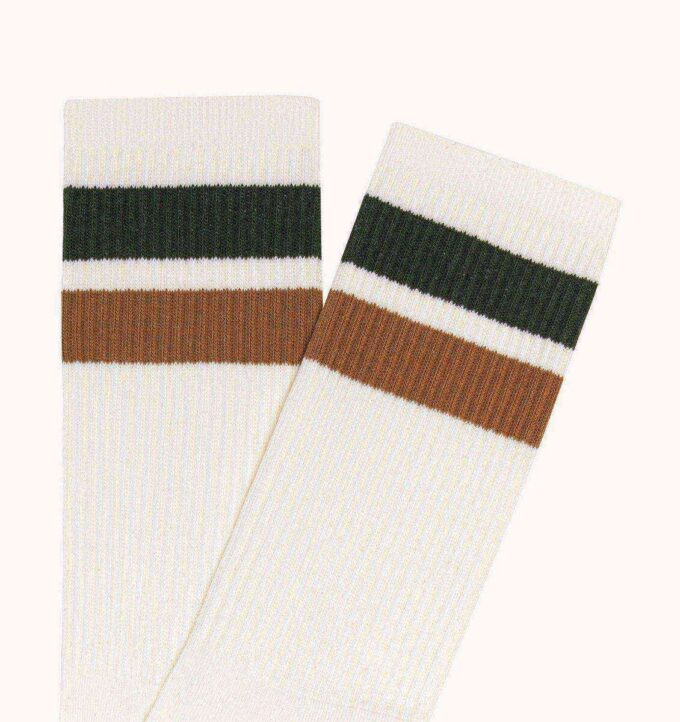UNISEX STRIPED JACQUARD LOGO SOCKS