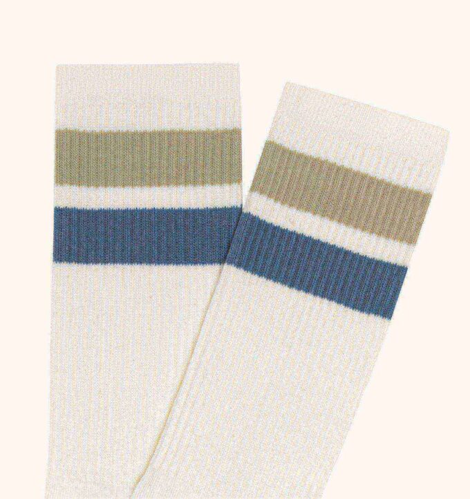 UNISEX STRIPED JACQUARD LOGO SOCKS