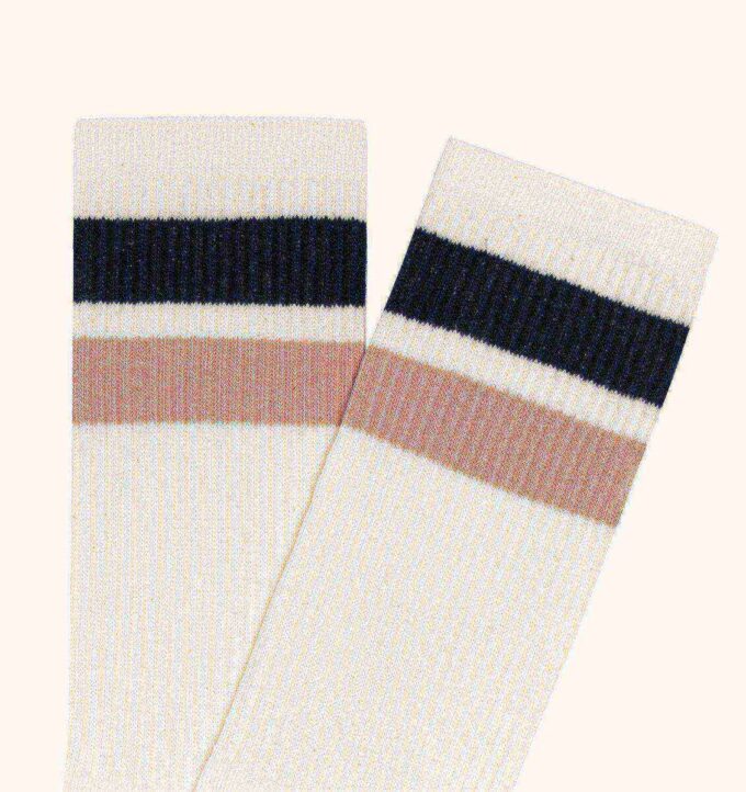 UNISEX STRIPED JACQUARD LOGO SOCKS
