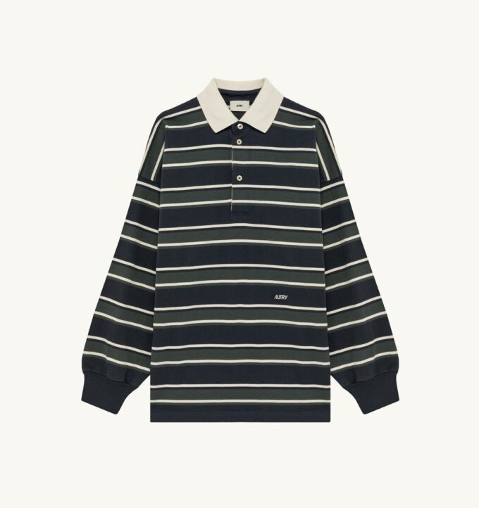 UNISEX STRIPED RUGBY POLO