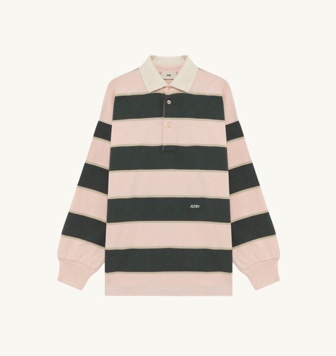 UNISEX STRIPED RUGBY POLO