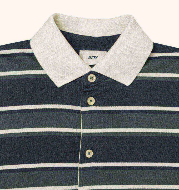 UNISEX STRIPED RUGBY POLO