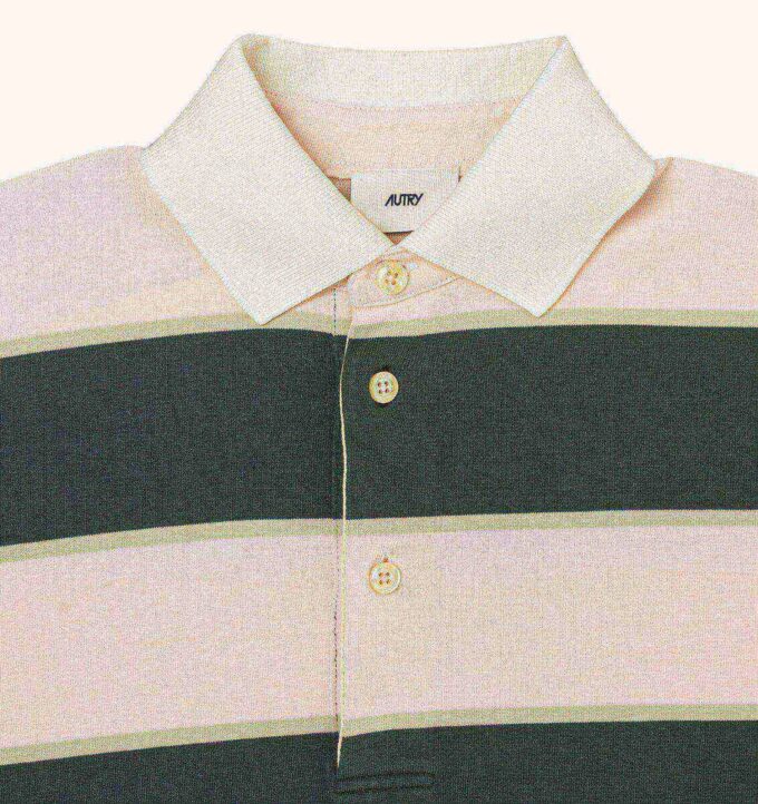 UNISEX STRIPED RUGBY POLO