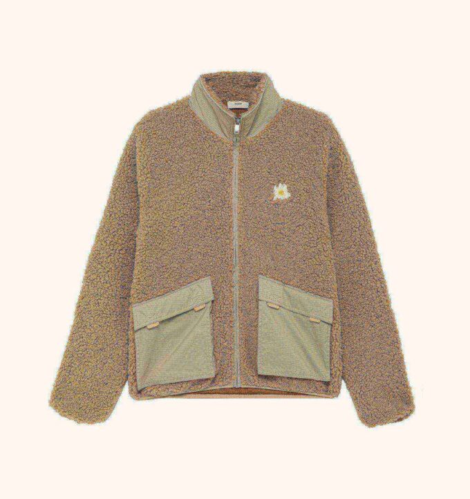 UNISEX TEDDY EDELWEISS ZIP JACKET