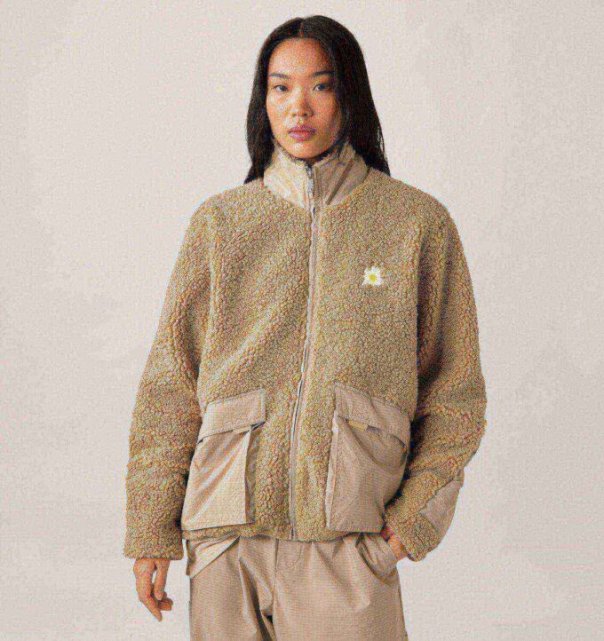 UNISEX TEDDY EDELWEISS ZIP JACKET