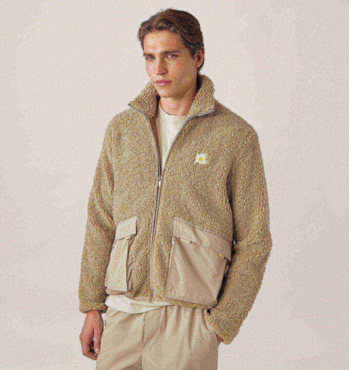 UNISEX TEDDY EDELWEISS ZIP JACKET