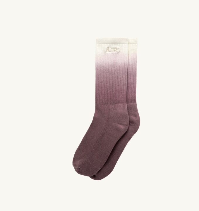 UNISEX TYE & DYE EMBROIDERED LOGO SOCK
