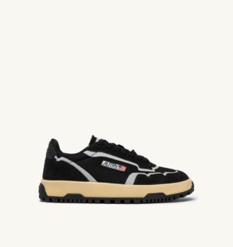 WILDPACE LOW SNEAKERS IN BLACK MESH AND SUEDE