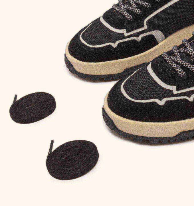 WILDPACE LOW SNEAKERS IN BLACK MESH AND SUEDE WILDPACE LOW SNEAKERS IN BLACK MESH AND SUEDE