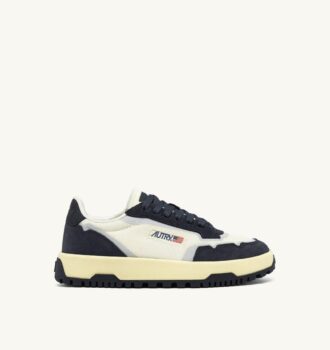 WILDPACE LOW SNEAKERS IN MESH AND SUEDE COLOR MARSHMALLOW AND BLUE NIGHT