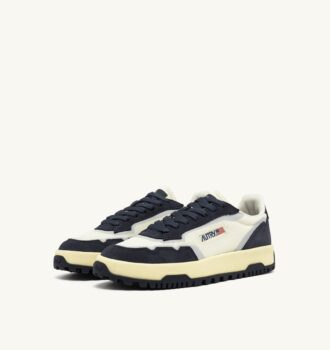 WILDPACE LOW SNEAKERS IN MESH AND SUEDE COLOR MARSHMALLOW AND BLUE NIGHT