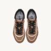 WILDPACE LOW SNEAKERS IN RIPSTOP NYLON AND LEATHER COLOR BROWN SUGAR AND REFLEX