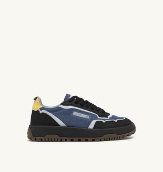 WILDPACE LOW SNEAKERS IN RIPSTOP NYLON AND LEATHER COLOR DARK BLUE AND BLACK