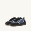 WILDPACE LOW SNEAKERS IN RIPSTOP NYLON AND LEATHER COLOR DARK BLUE AND BLACK
