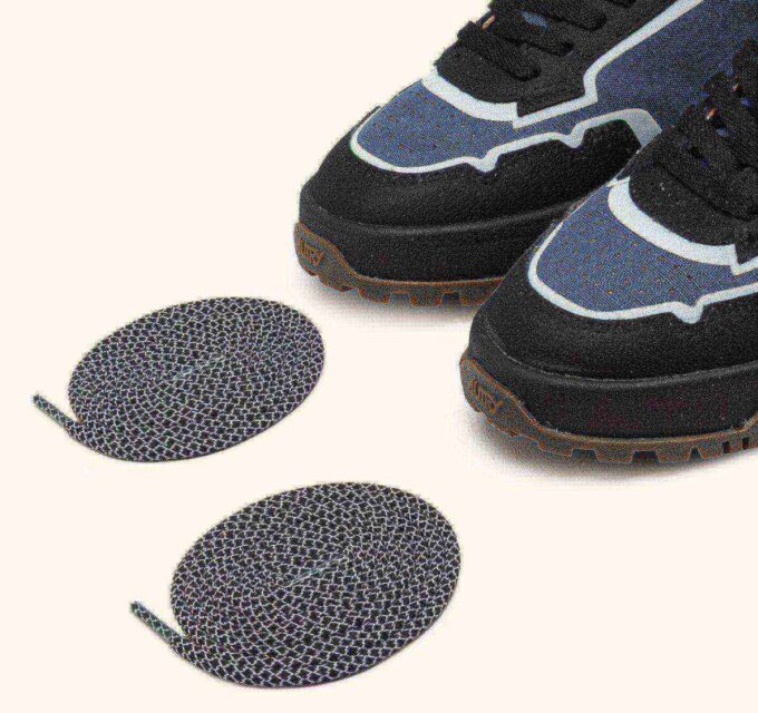 WILDPACE LOW SNEAKERS IN RIPSTOP NYLON AND LEATHER COLOR DARK BLUE AND BLACK