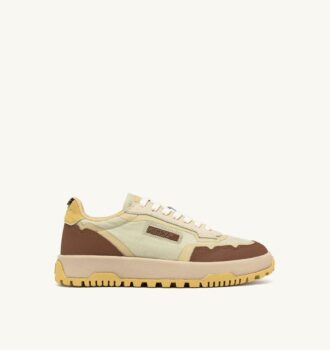 WILDPACE LOW SNEAKERS IN RIPSTOP NYLON AND LEATHER COLOR FOG AND THRUSH