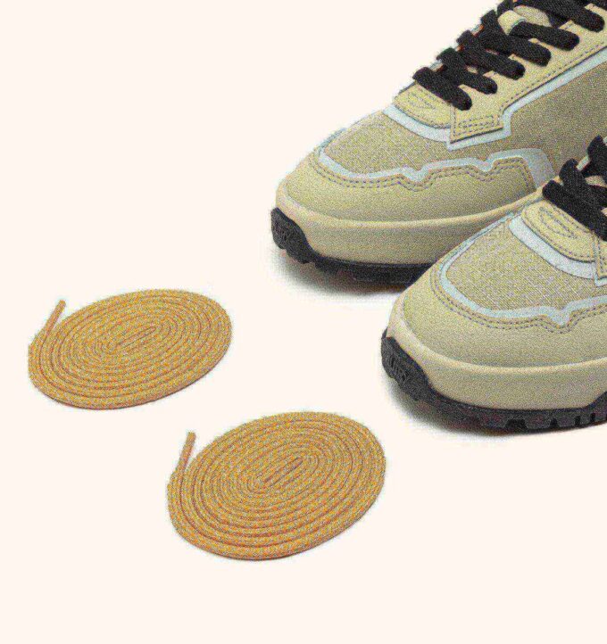 WILDPACE LOW SNEAKERS IN RIPSTOP NYLON AND LEATHER COLOR TIDAL FOAM AND REFLEX