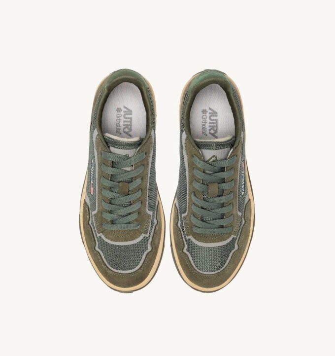 WILDPACE LOW SNEAKERS IN SCHIO AND MILITARY MESH AND SUEDE WILDPACE LOW SNEAKERS IN SCHIO AND MILITARY MESH AND SUEDE