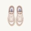 WILDPACE LOW SNEAKERS IN WHISPER WHITE AND SAND MESH AND SUEDE