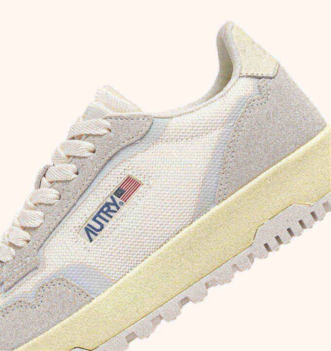 WILDPACE LOW SNEAKERS IN WHITE AND MARSHMALLOW MESH AND SUEDE WILDPACE LOW SNEAKERS IN WHITE AND MARSHMALLOW MESH AND SUEDE