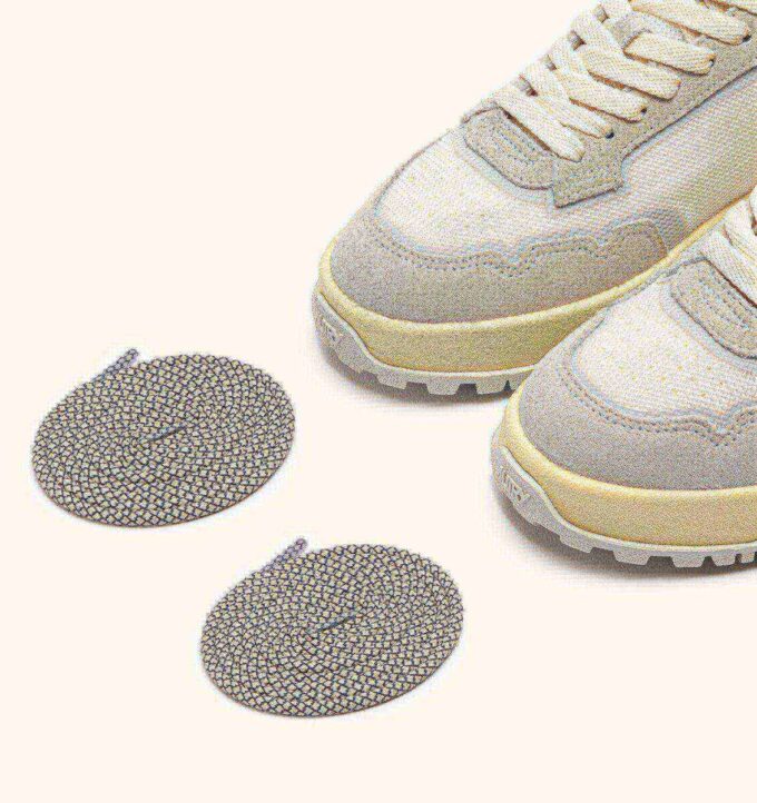 WILDPACE LOW SNEAKERS IN WHITE AND MARSHMALLOW MESH AND SUEDE WILDPACE LOW SNEAKERS IN WHITE AND MARSHMALLOW MESH AND SUEDE