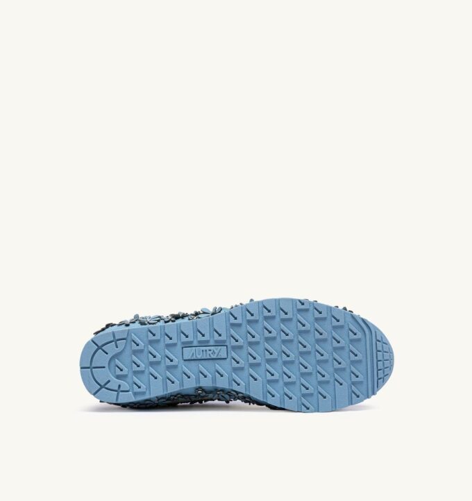 WINDSPIN FLOWERS SNEAKERS IN FORGET ME NOT LEATHER