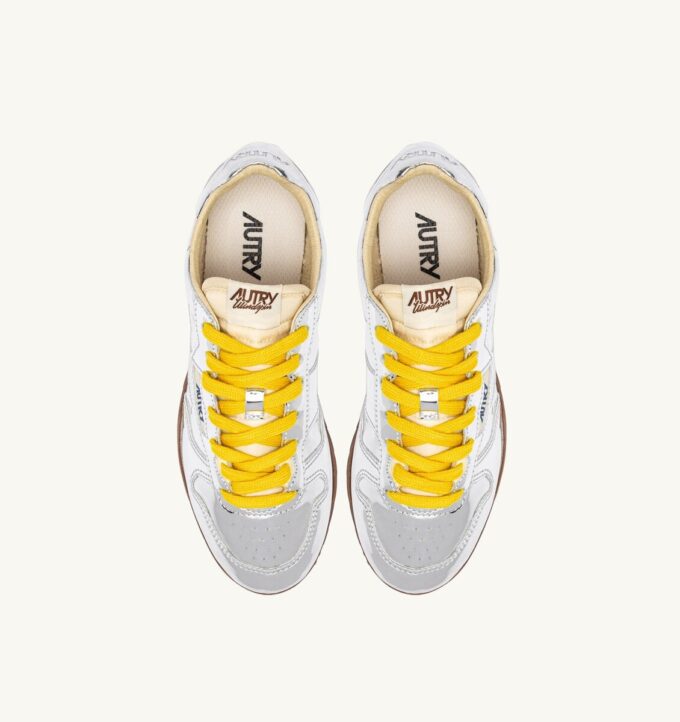 WINDSPIN SILVER MIRRORED SNEAKERS