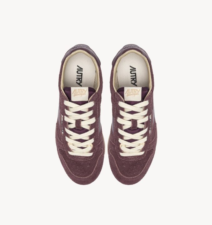 WINDSPIN SNEAKERS IN AMARONE SUEDE AND LEATHER