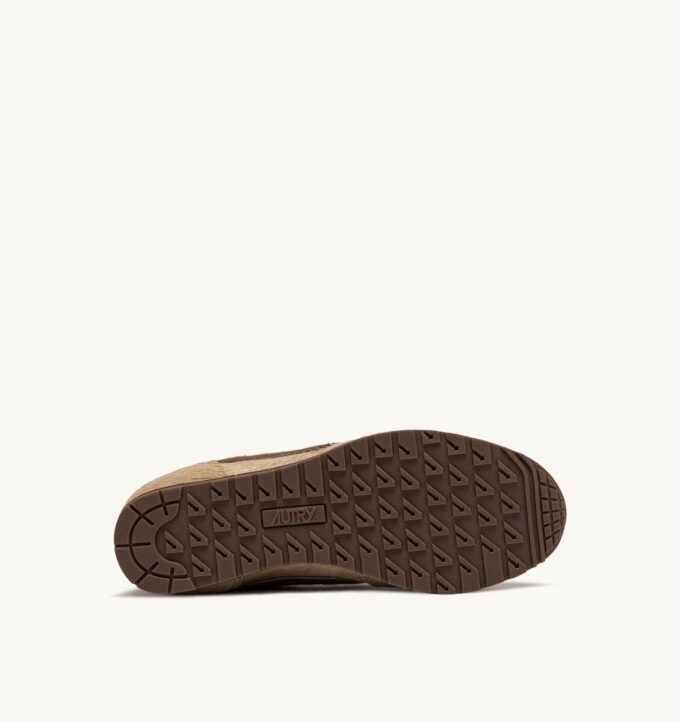 WINDSPIN SNEAKERS IN BEIGE AND BROWN PONY HAIR EFFECT