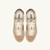 WINDSPIN SNEAKERS IN BEIGE AND BROWN PONY HAIR EFFECT