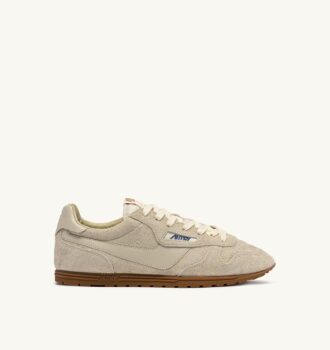 WINDSPIN SNEAKERS IN BISCUIT SUEDE AND LEATHER