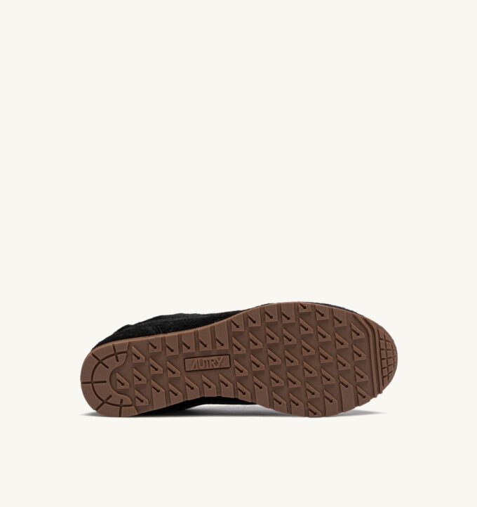 WINDSPIN SNEAKERS IN BLACK PONY HAIR EFFECT