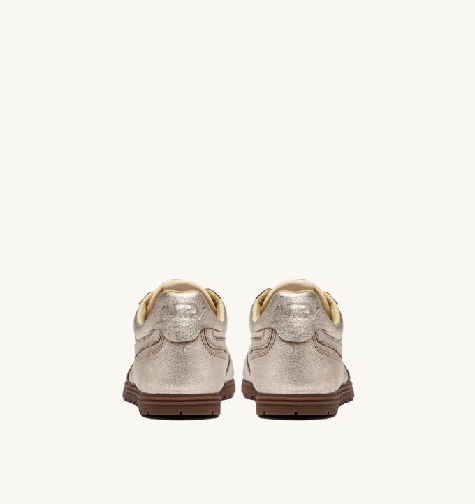 WINDSPIN SNEAKERS IN PLATINUM LAMINATED LEATHER